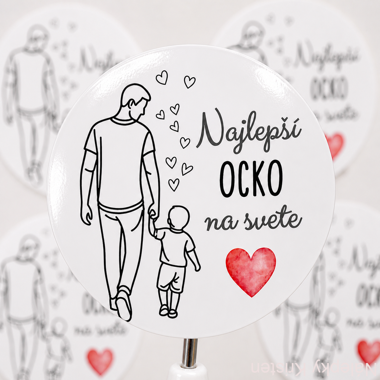 Deň otcov - čierna linka