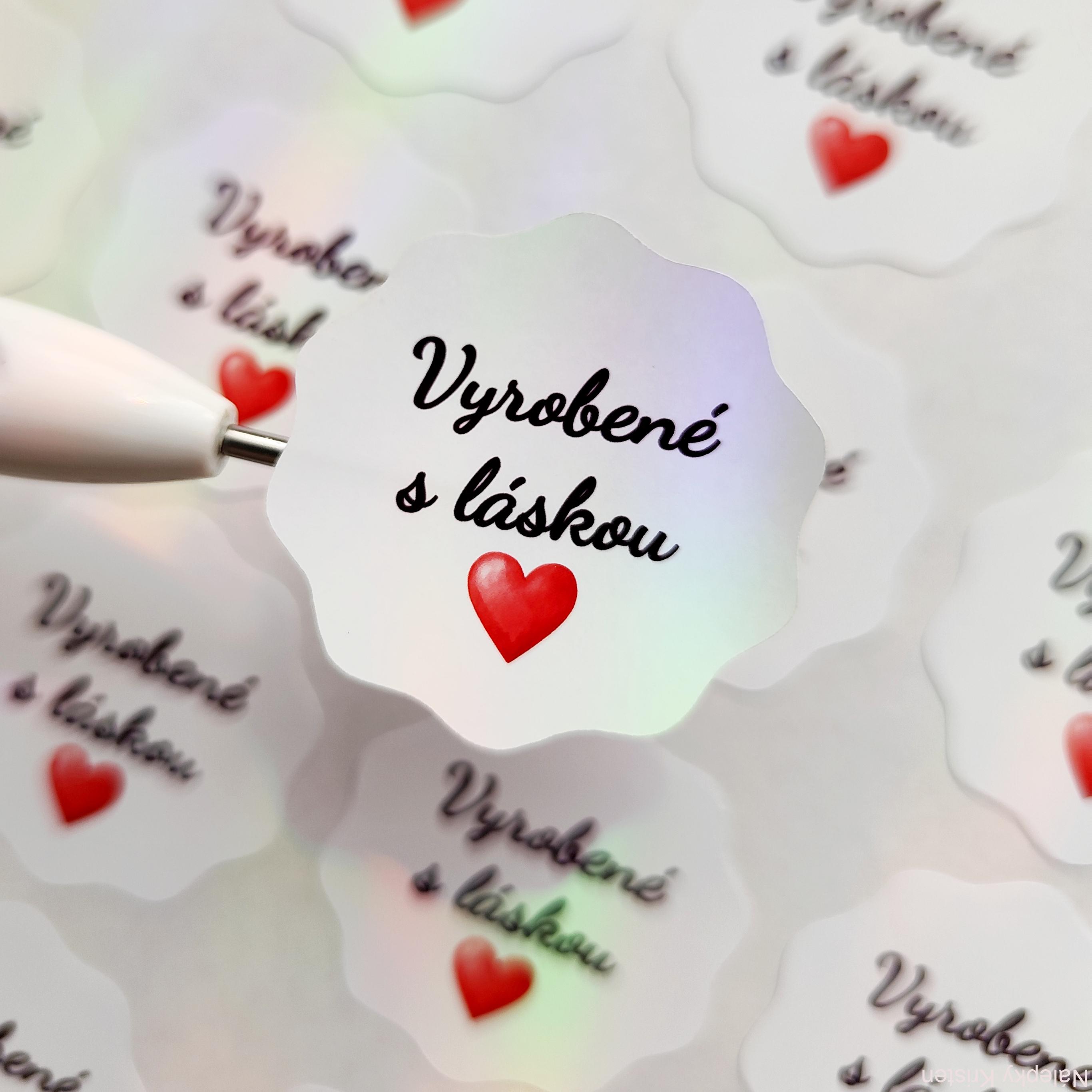 Vyrobené s láskou - srdiečko
