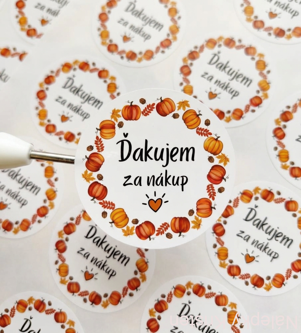 Ďakujem za nákup - tekvičky