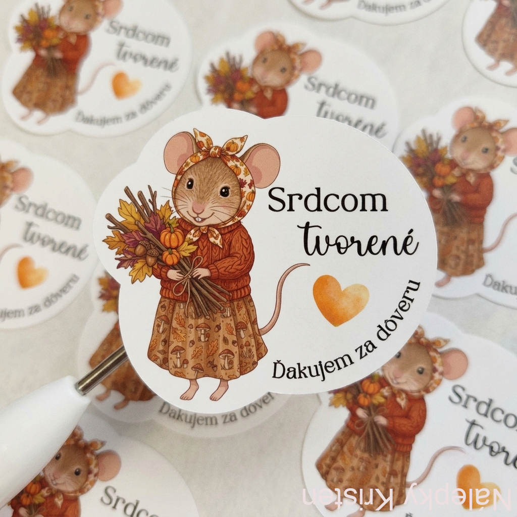 Srdcom tvorené - nálepka