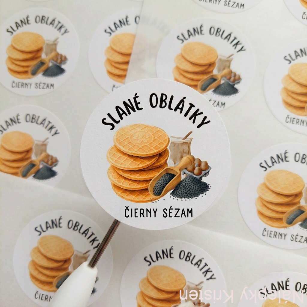 Slané oblátky - sézam