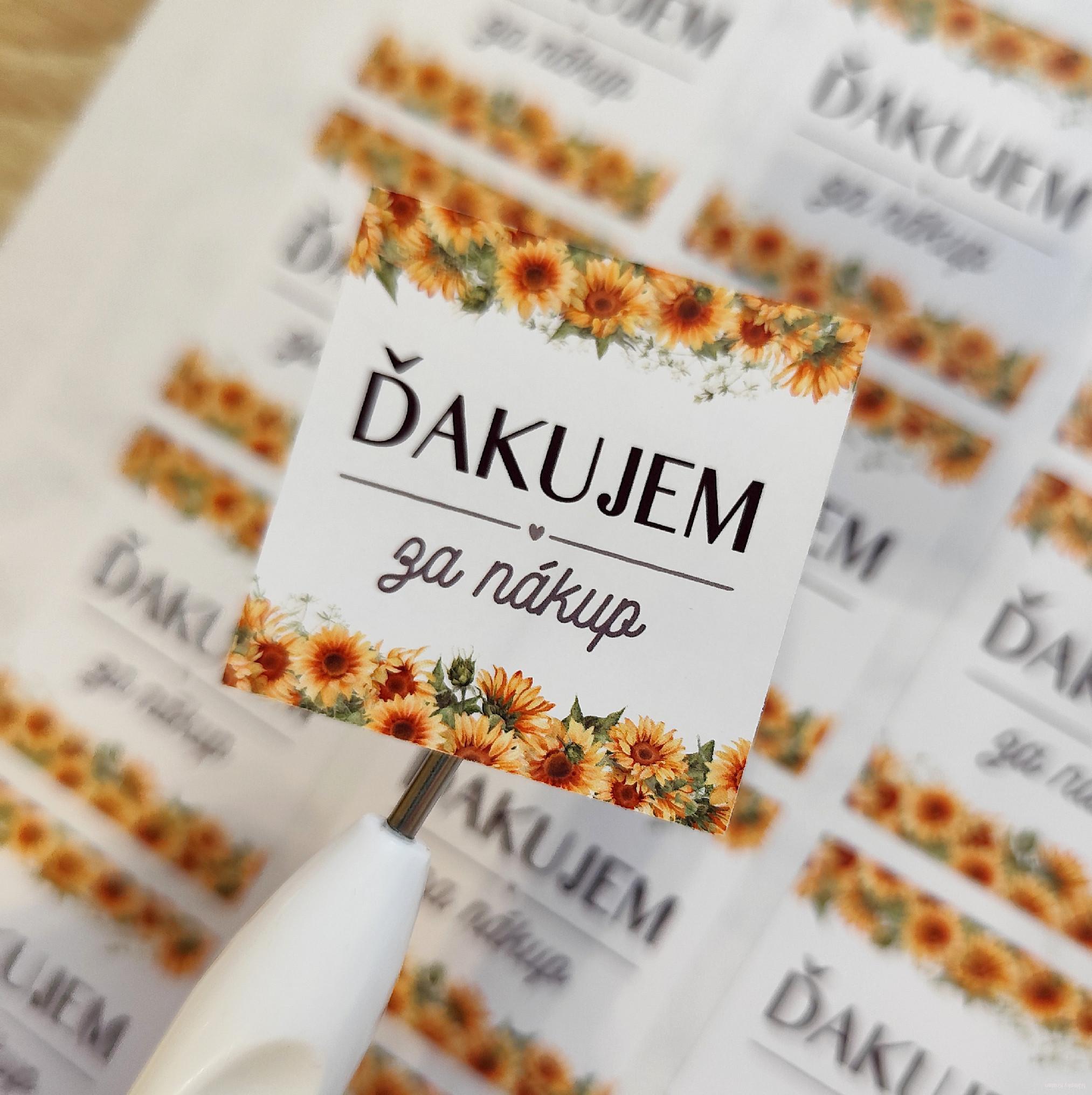 Ďakujem - štvorec