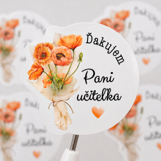 Nálepky - Ďakujem Pani učiteľka
