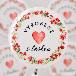 Vyrobené s láskou - červené